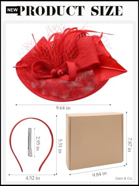 Vintage Tea Party Derby Fascinator Headband Horse Racing Church Hat main image 7